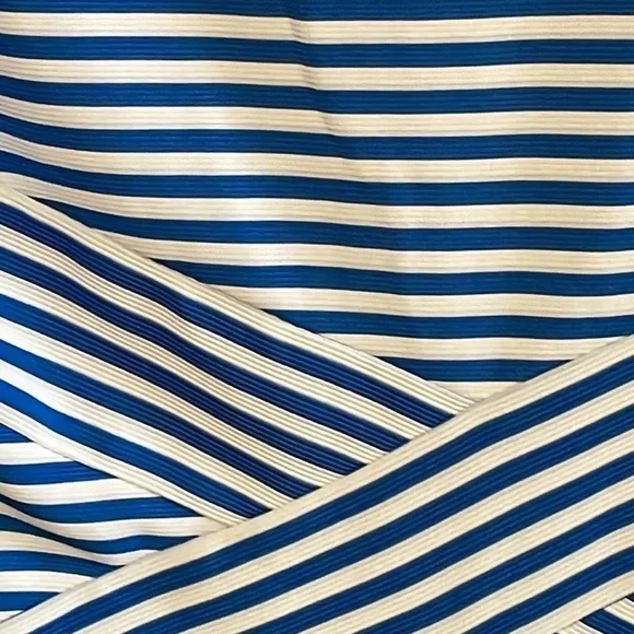 New York & Company Collection Sleeveless Dress White/Blue - Picture 3 of 6